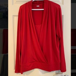 Jockey Red Blouse XL